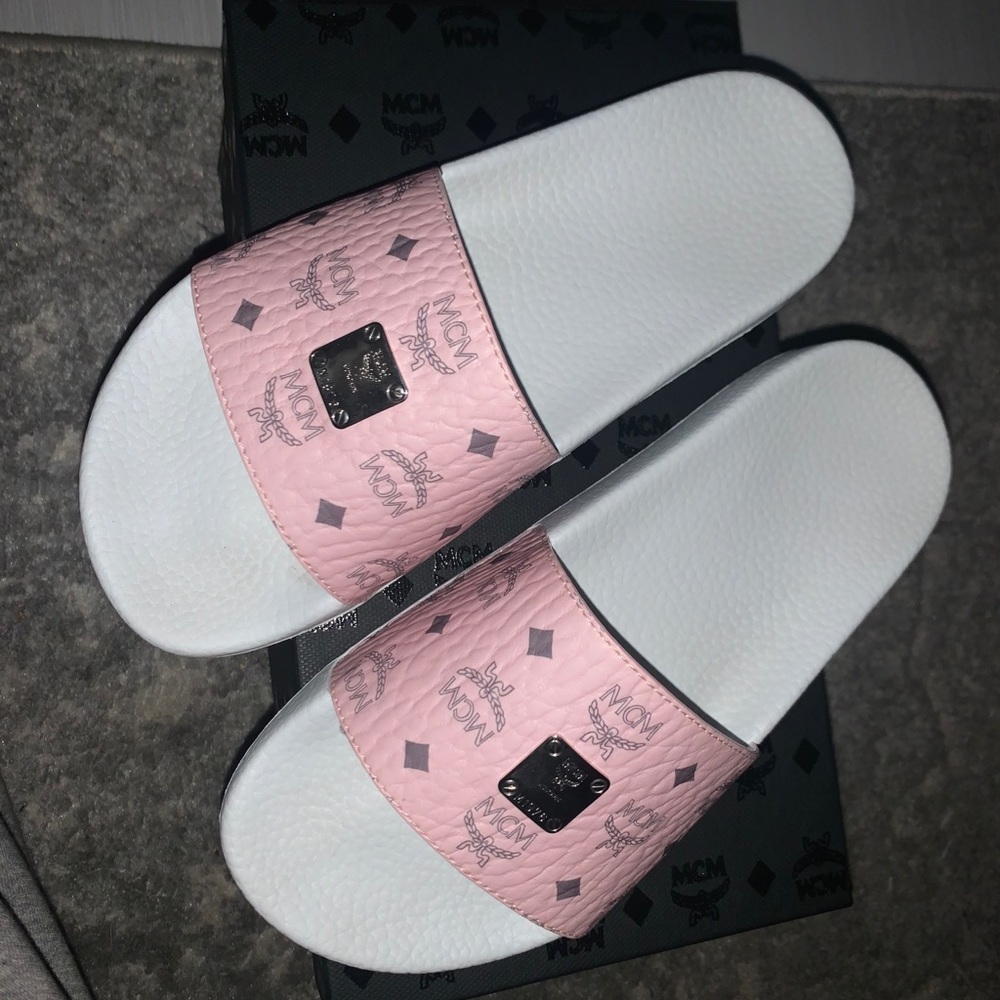 MCM Monogram Slides